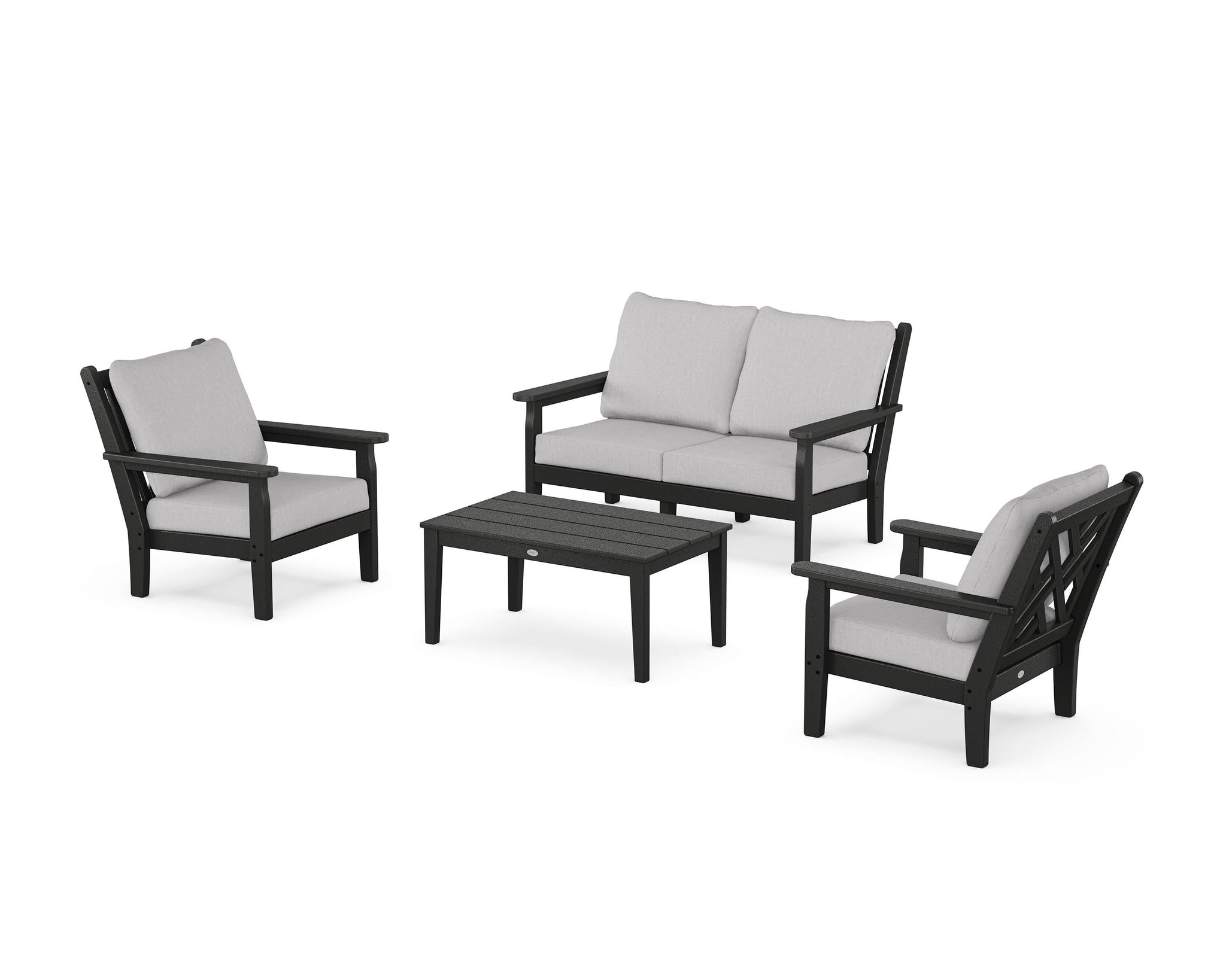 Chippendale 4-Piece Deep Seating Set with Loveseat