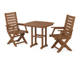 Captain Folding Chair 3-Piece Dining Set