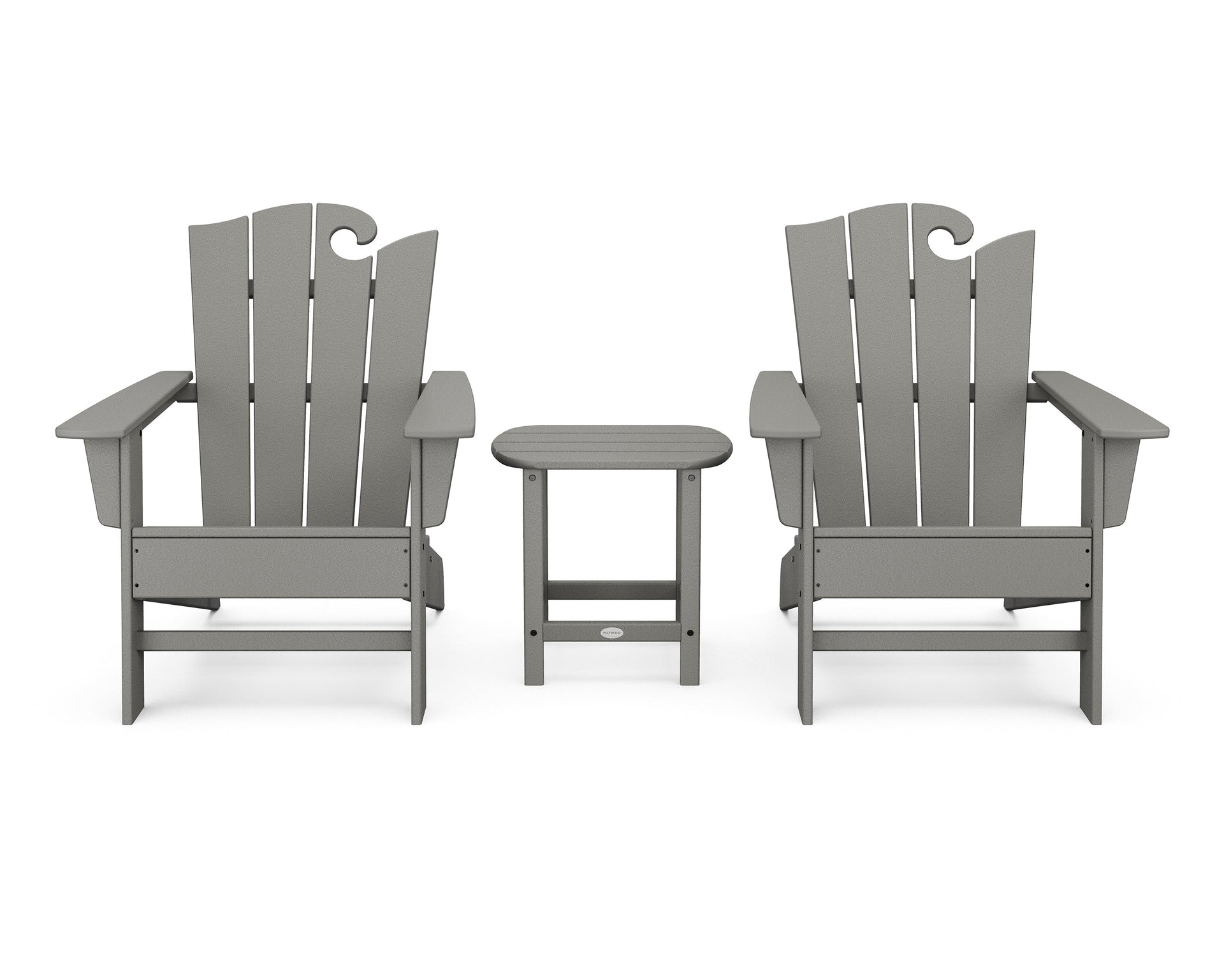 Wave 3-Piece Adirondack Set with The Ocean Chair