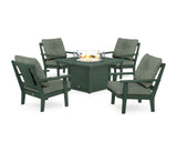 Prairie 5-Piece Deep Seating Set with Fire Pit Table
