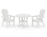 Nautical Adirondack 3-Piece Round Dining Set
