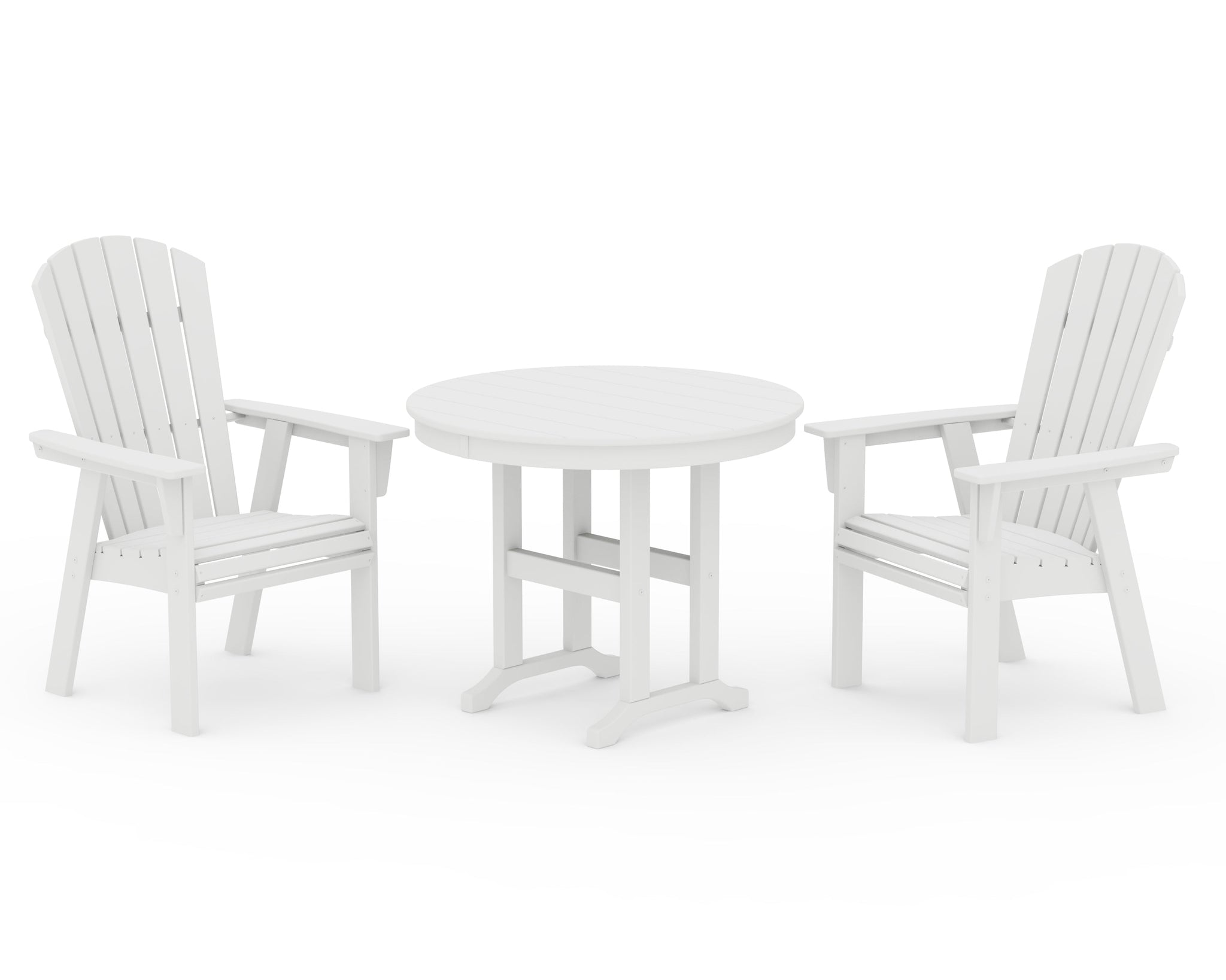 Nautical Adirondack 3-Piece Round Dining Set