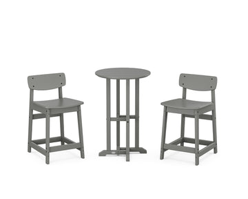 Modern Studio Urban Lowback 3-Piece Bistro Counter Set