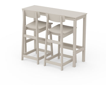Modern Studio Urban Bar Chair 3-Piece Balcony Set