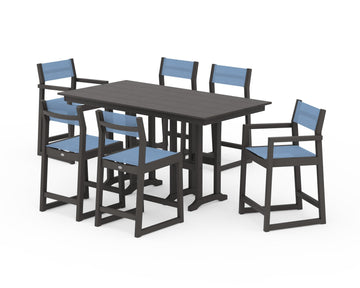 EDGE Sling 7-Piece Farmhouse Counter Set