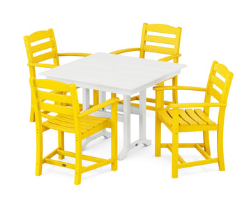 La Casa Café 5-Piece Farmhouse Dining Set