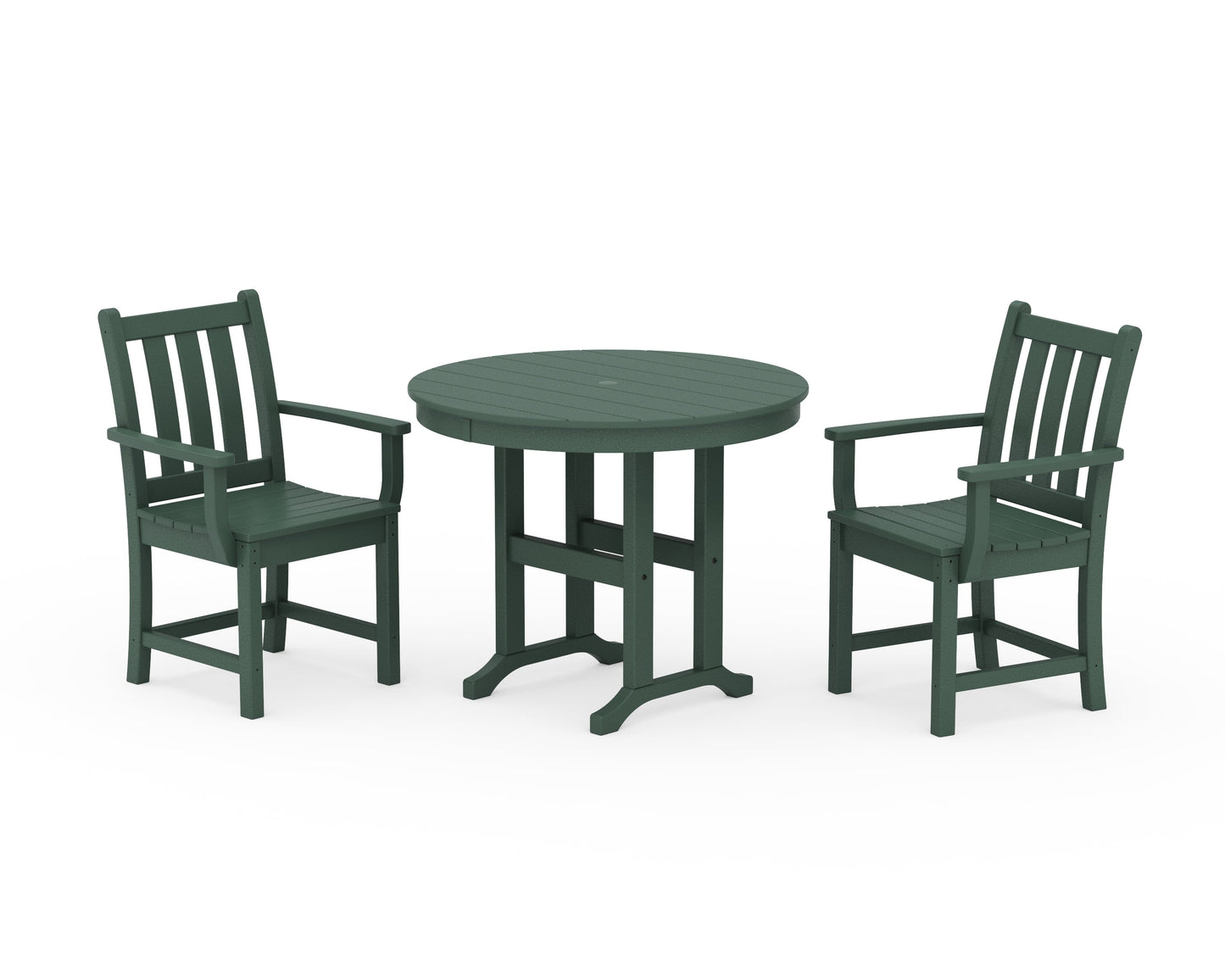 Traditional Garden 3-Piece Round Dining Set