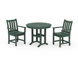 Traditional Garden 3-Piece Round Dining Set