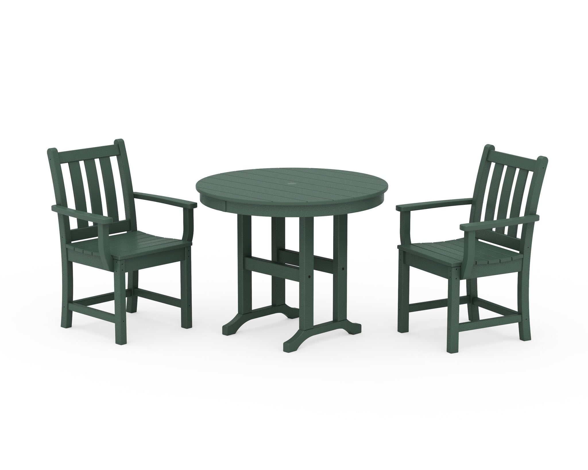 Traditional Garden 3-Piece Round Dining Set