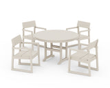EDGE 5-Piece Round Farmhouse Dining Set