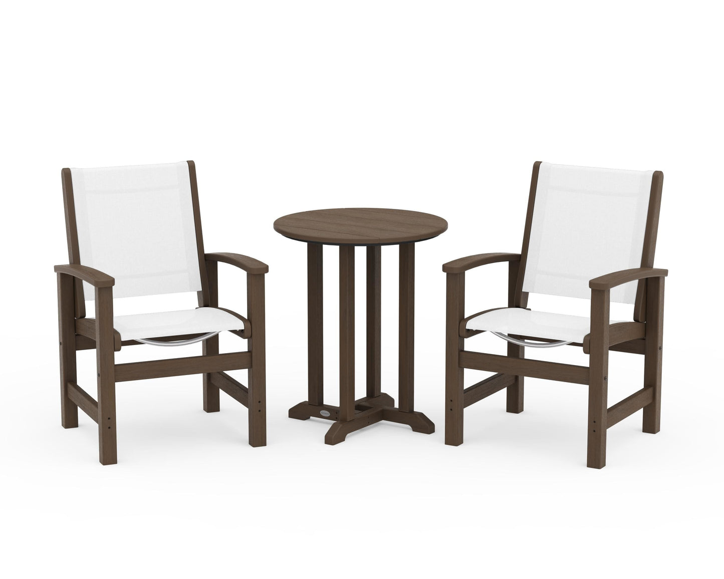 Coastal 3-Piece Round Bistro Dining Set