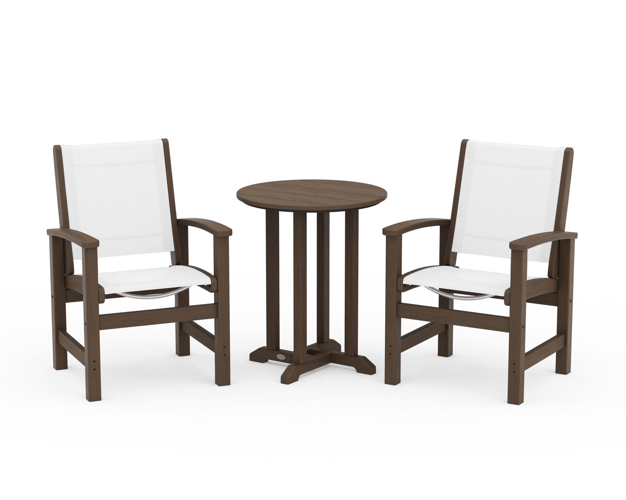 Coastal 3-Piece Round Bistro Dining Set