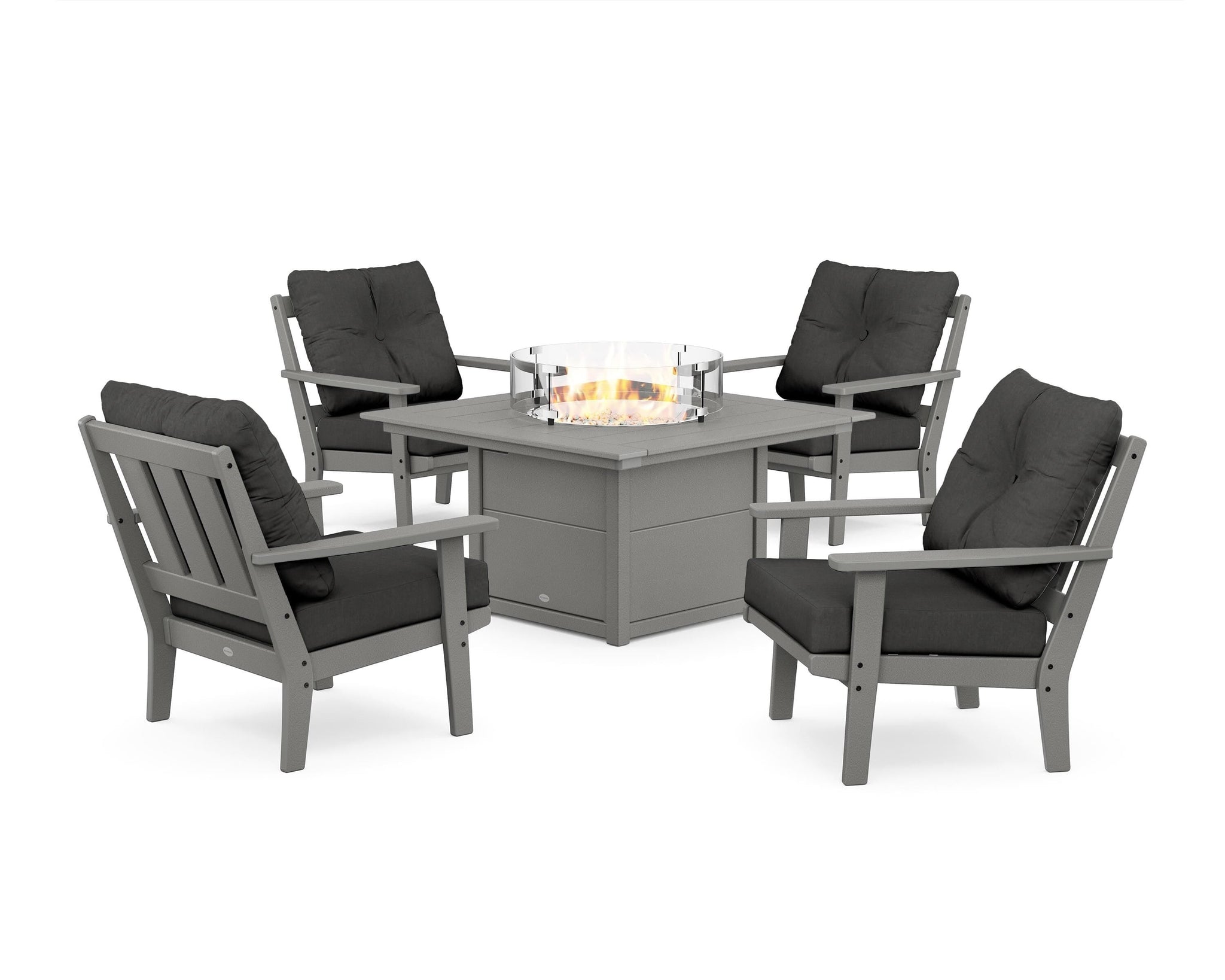 Oxford 5-Piece Deep Seating Set with Fire Pit Table