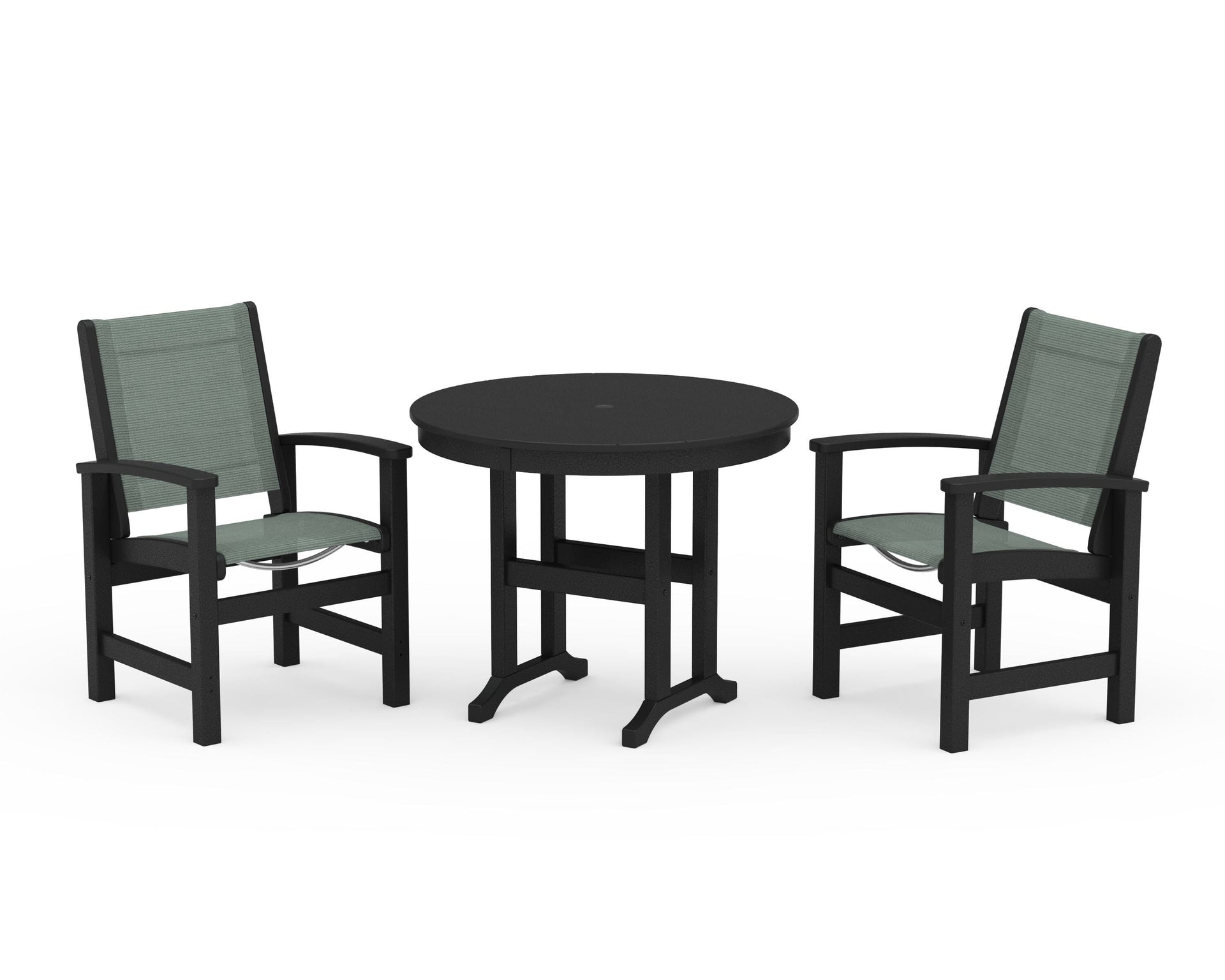 Coastal 3-Piece Round Dining Set