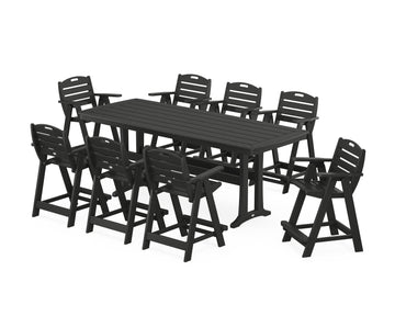 Nautical 9-Piece Counter Set with Trestle Legs