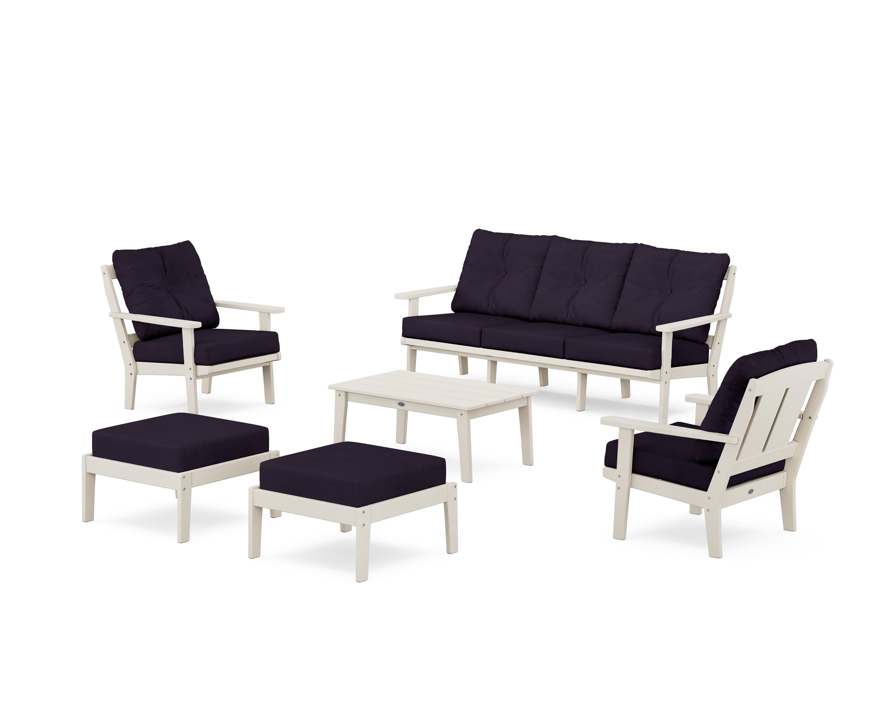 Mission 6-Piece Lounge Sofa Set