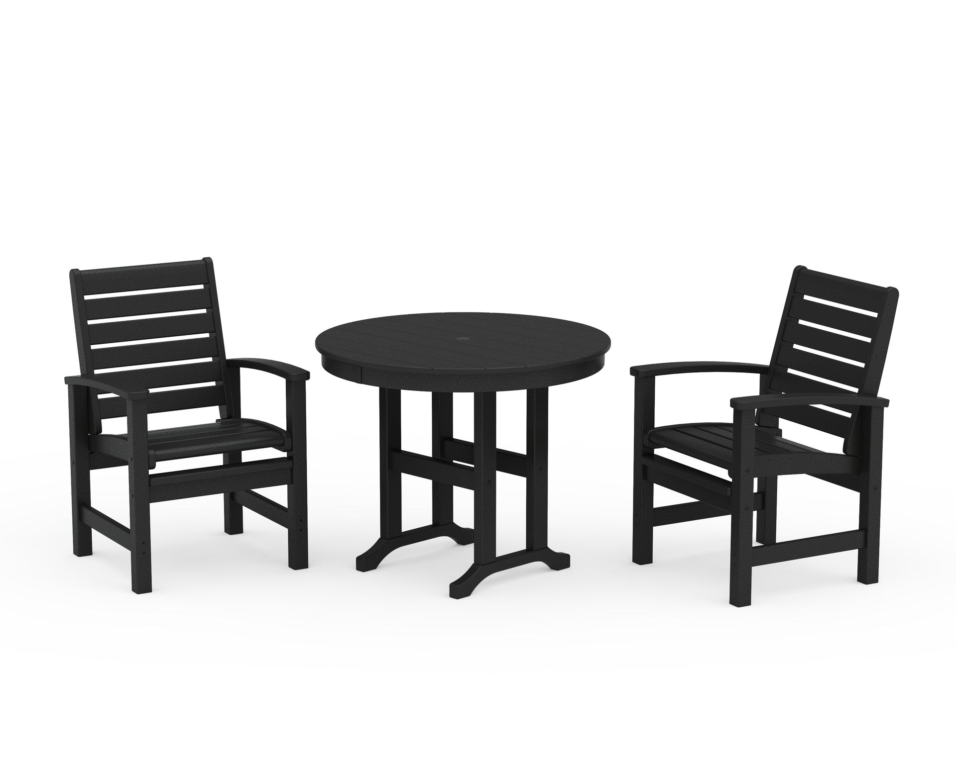 Signature 3-Piece Round Farmhouse Dining Set