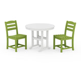 La Casa Café Side Chair 3-Piece Round Dining Set