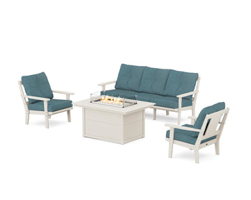 Prairie Deep Seating Fire Pit Table Set