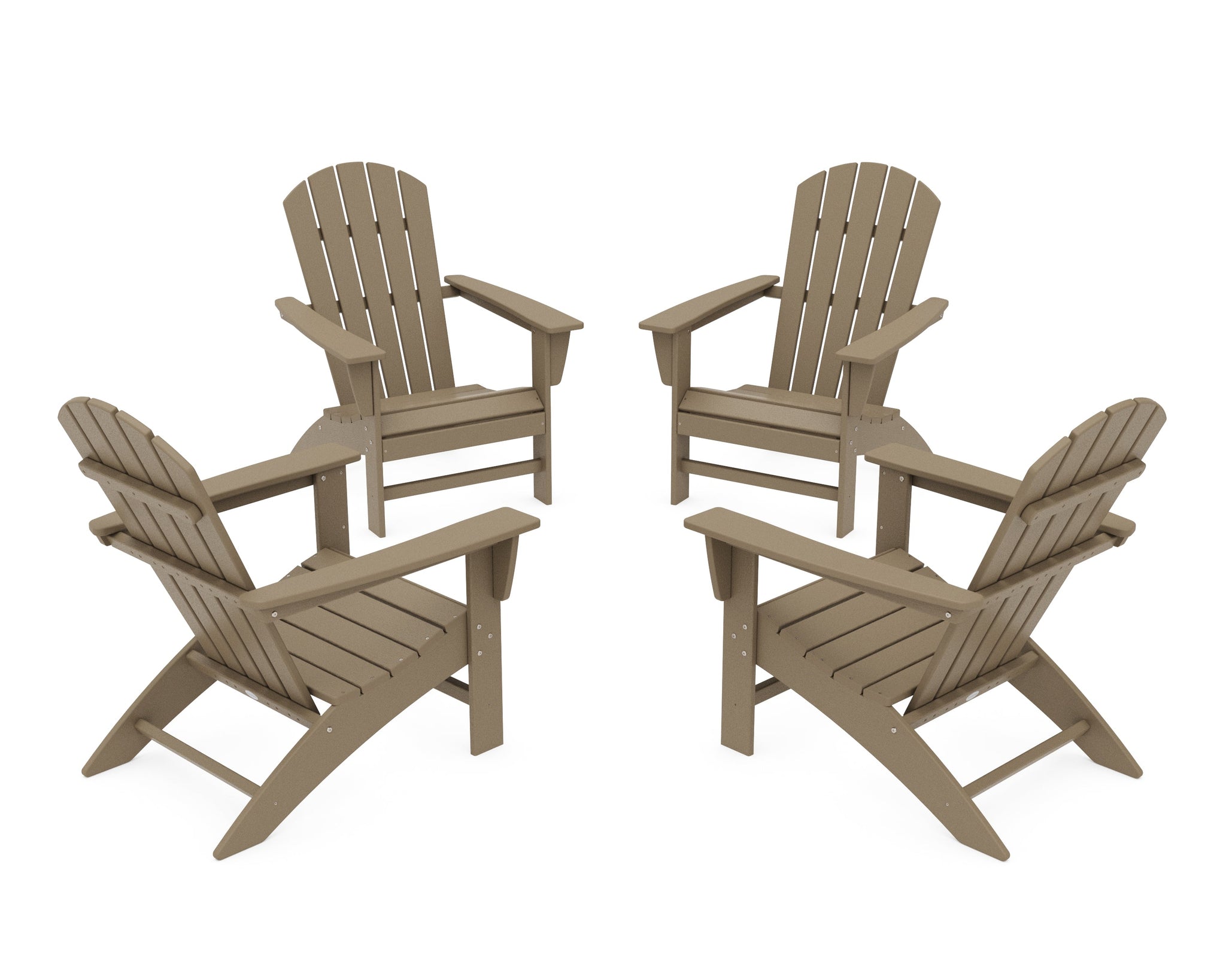 Nautical 4-Piece Adirondack Conversation Set