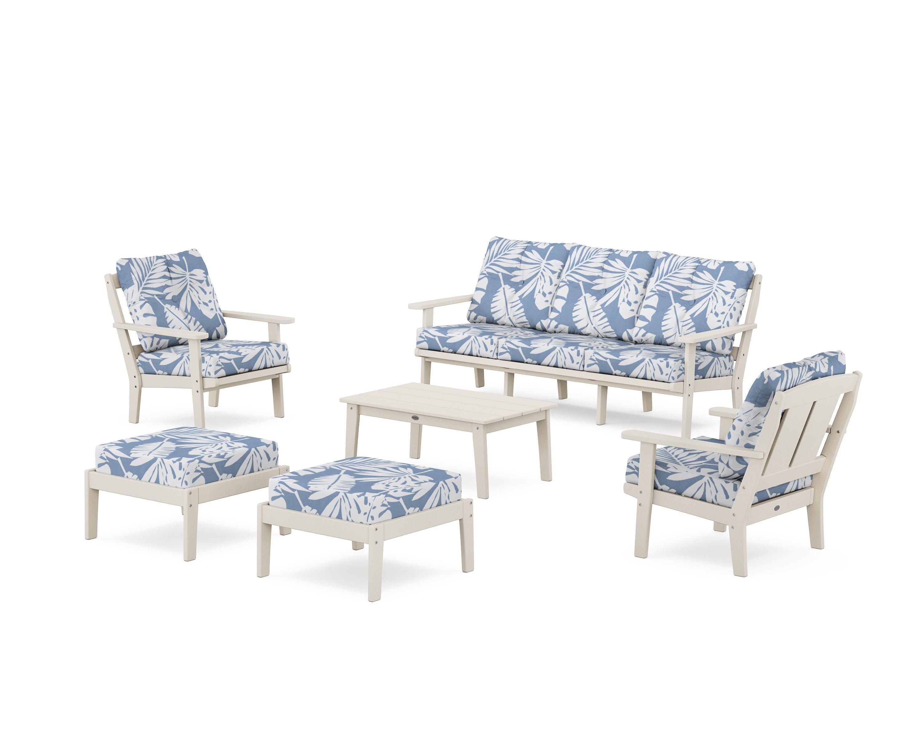 Mission 6-Piece Lounge Sofa Set