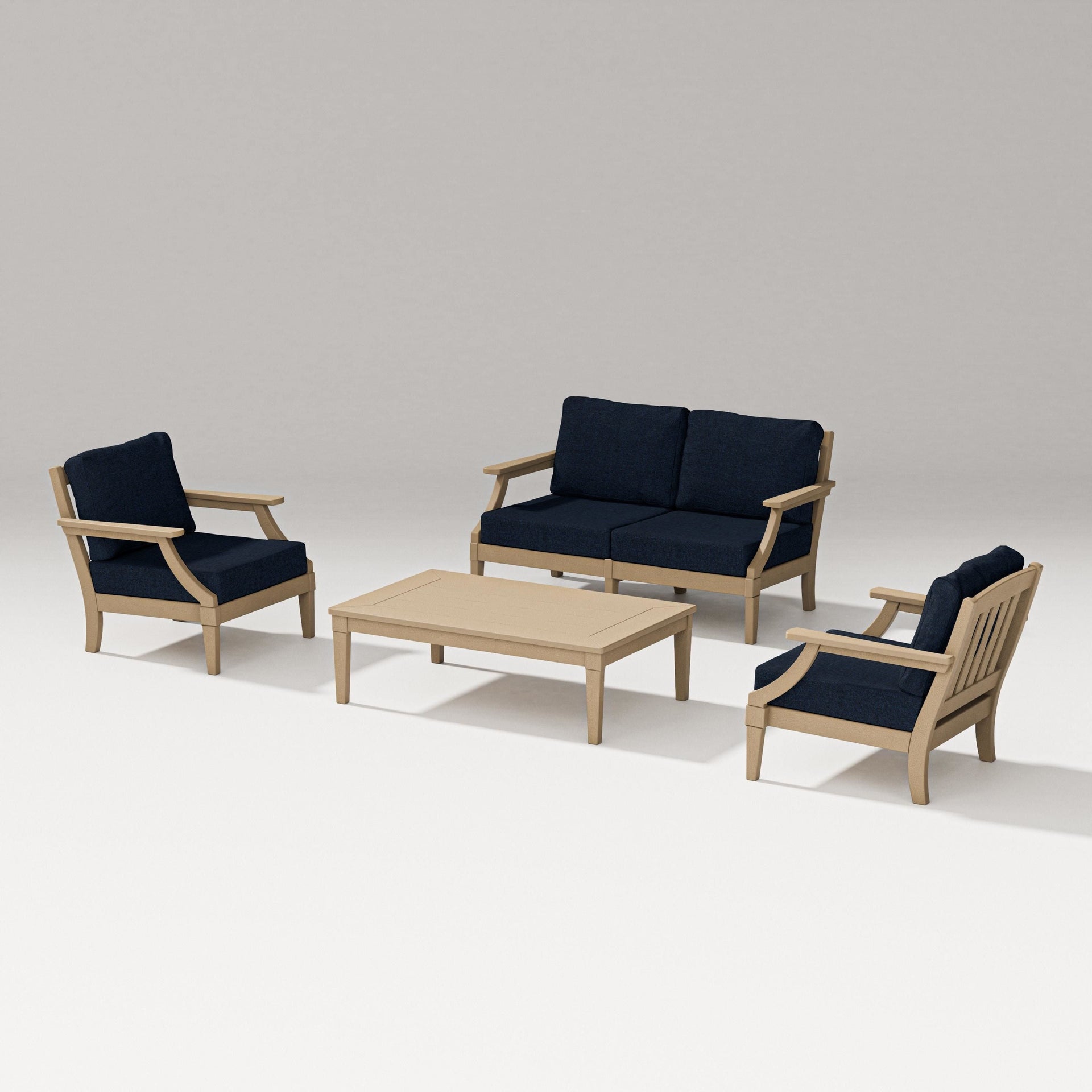 Estate Lounge 4-Piece Loveseat Set