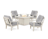 Prairie 5-Piece Deep Seating Set with Fire Pit Table