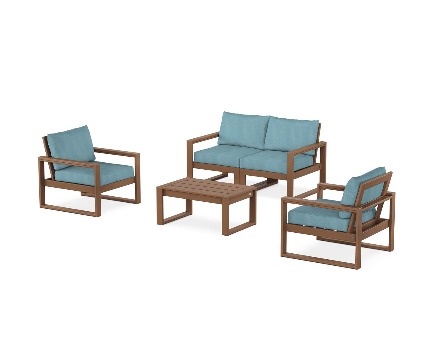 EDGE Sectional 4-Piece Deep Seating Set with Loveseat