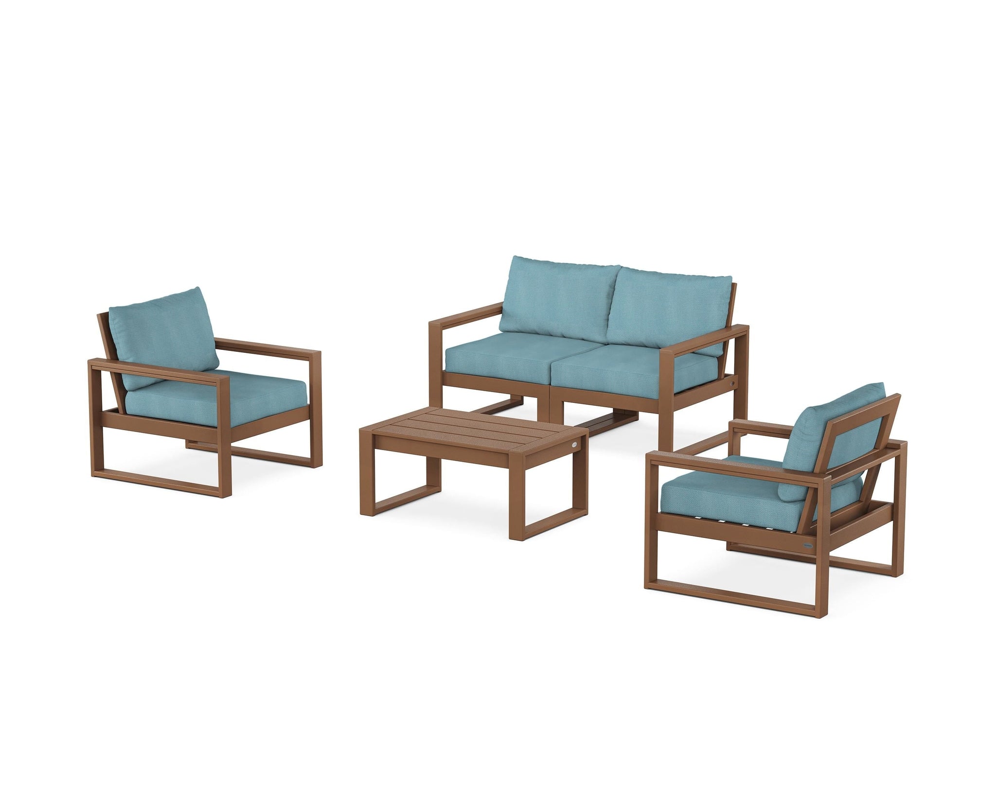 EDGE Sectional 4-Piece Deep Seating Set with Loveseat