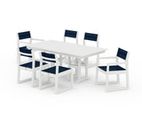 EDGE Sling 7-Piece Farmhouse Dining Set