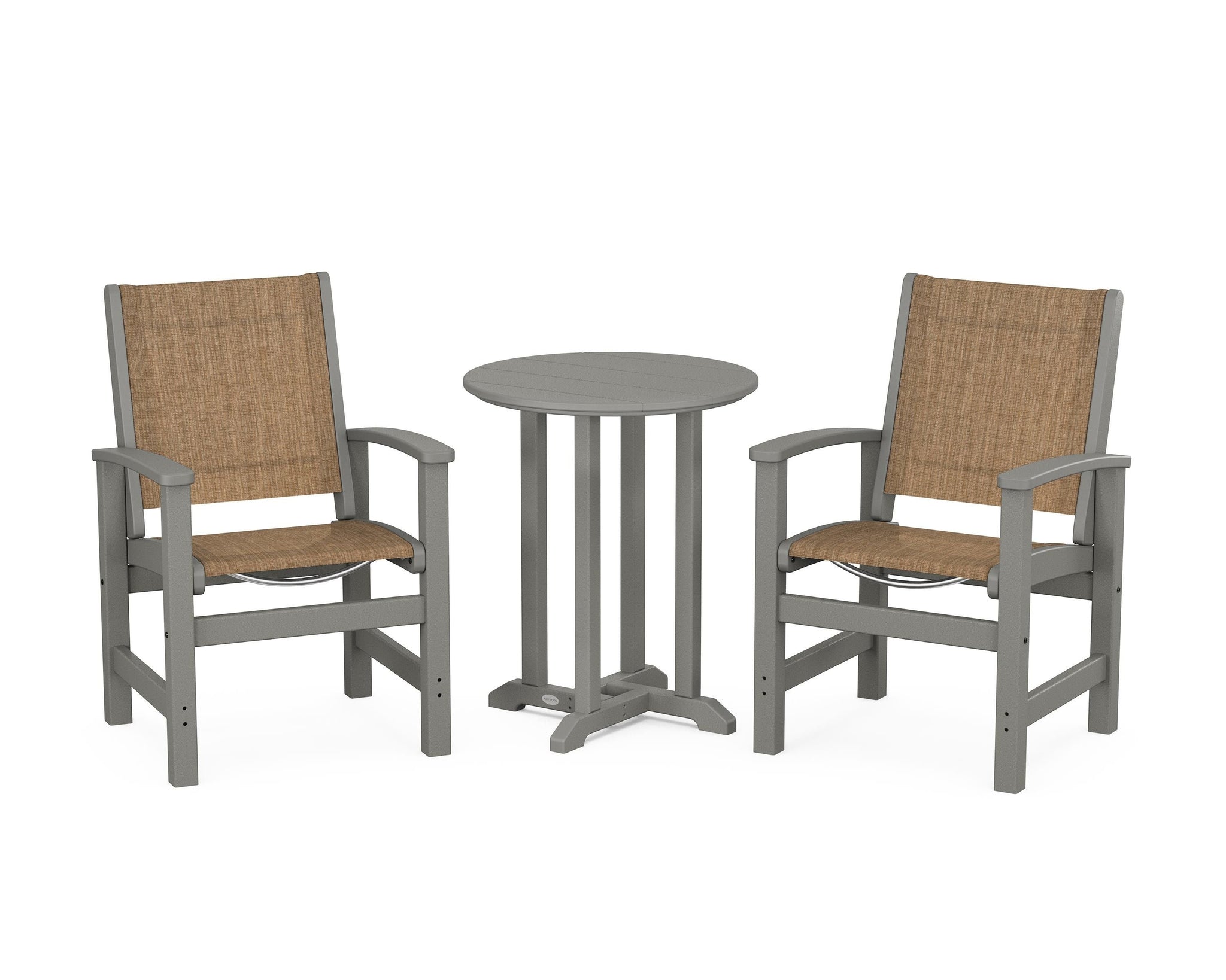 Coastal 3-Piece Round Bistro Dining Set