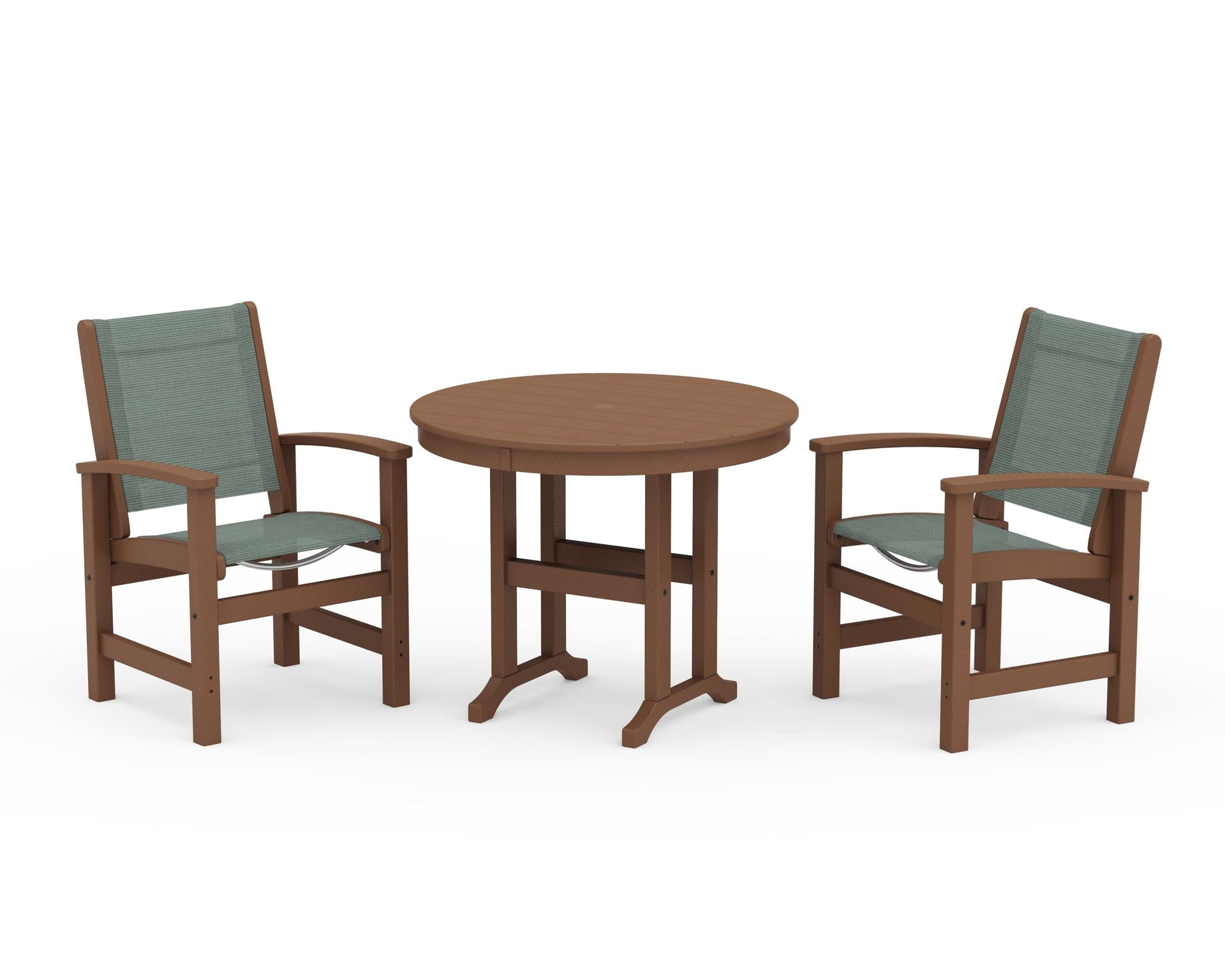 Coastal 3-Piece Round Dining Set