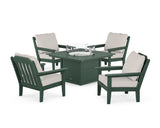 Cottage 5-Piece Deep Seating Set with Fire Pit Table