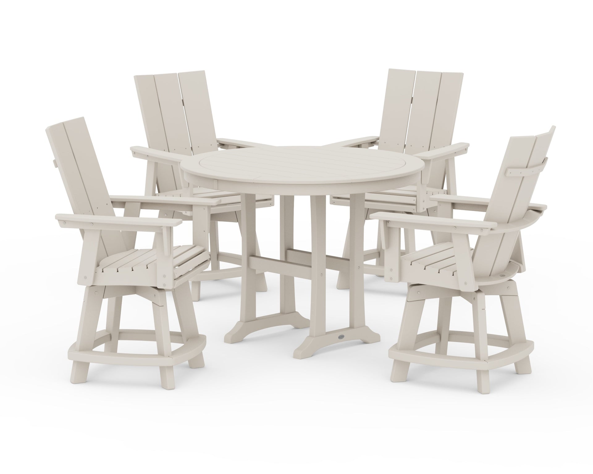 5-Piece Modern Swivel Counter Set