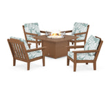 Cottage 5-Piece Deep Seating Set with Fire Pit Table