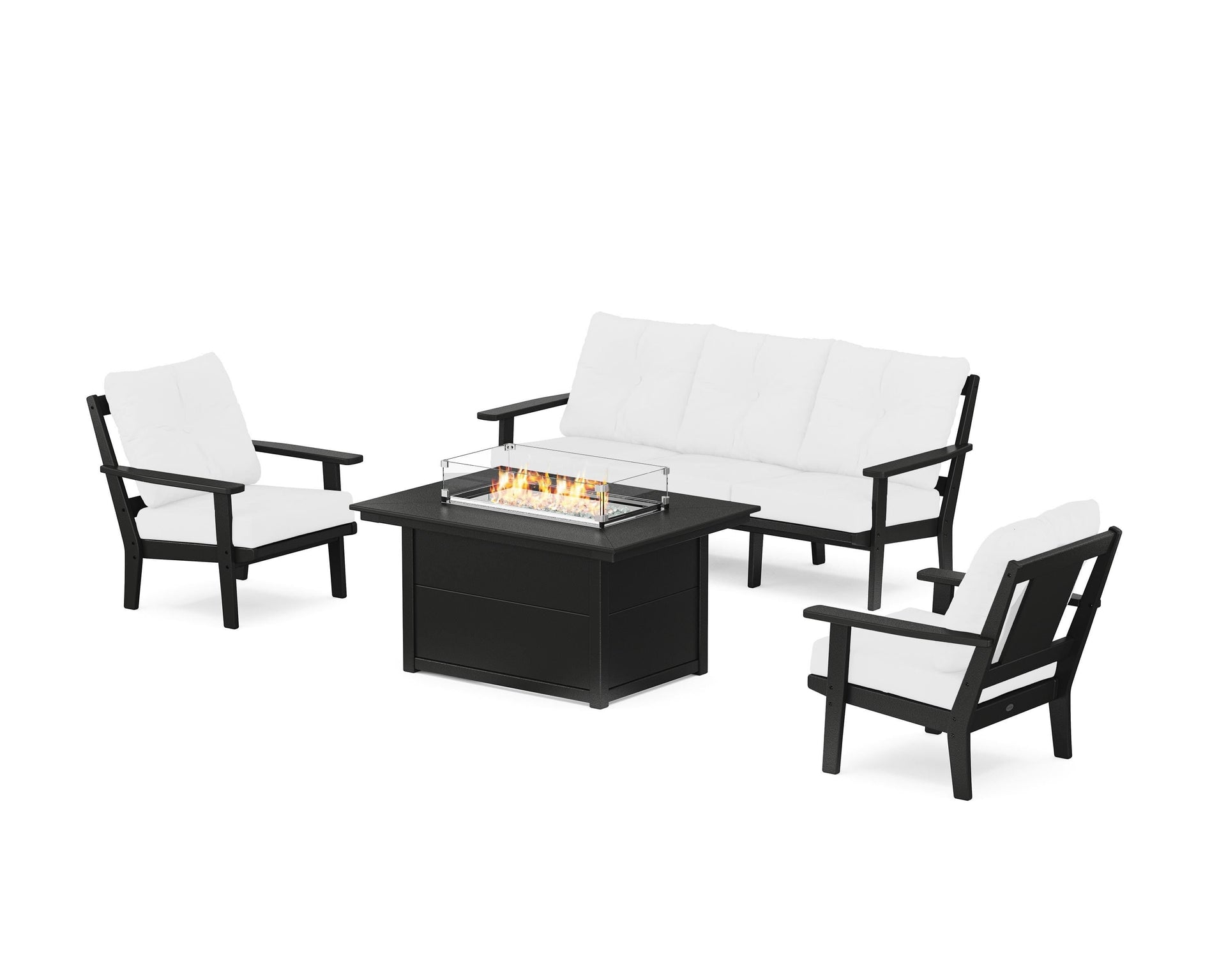 Prairie Deep Seating Fire Pit Table Set