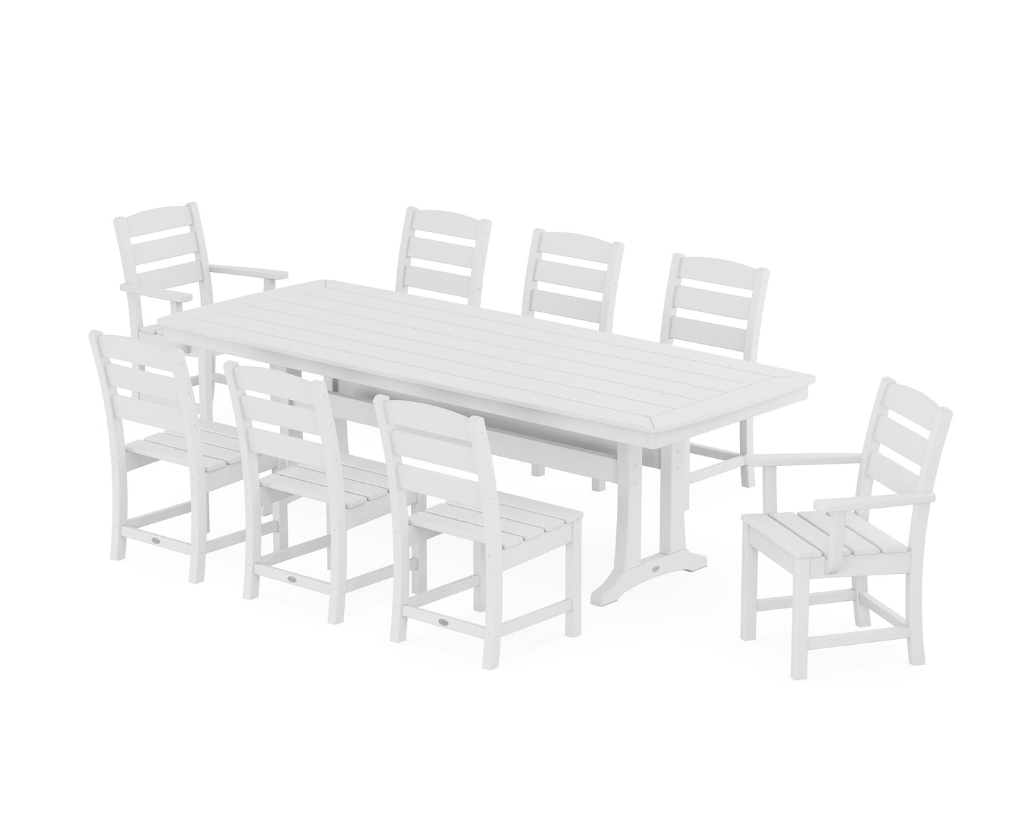 Lakeside 9-Piece Dining Set with Trestle Legs