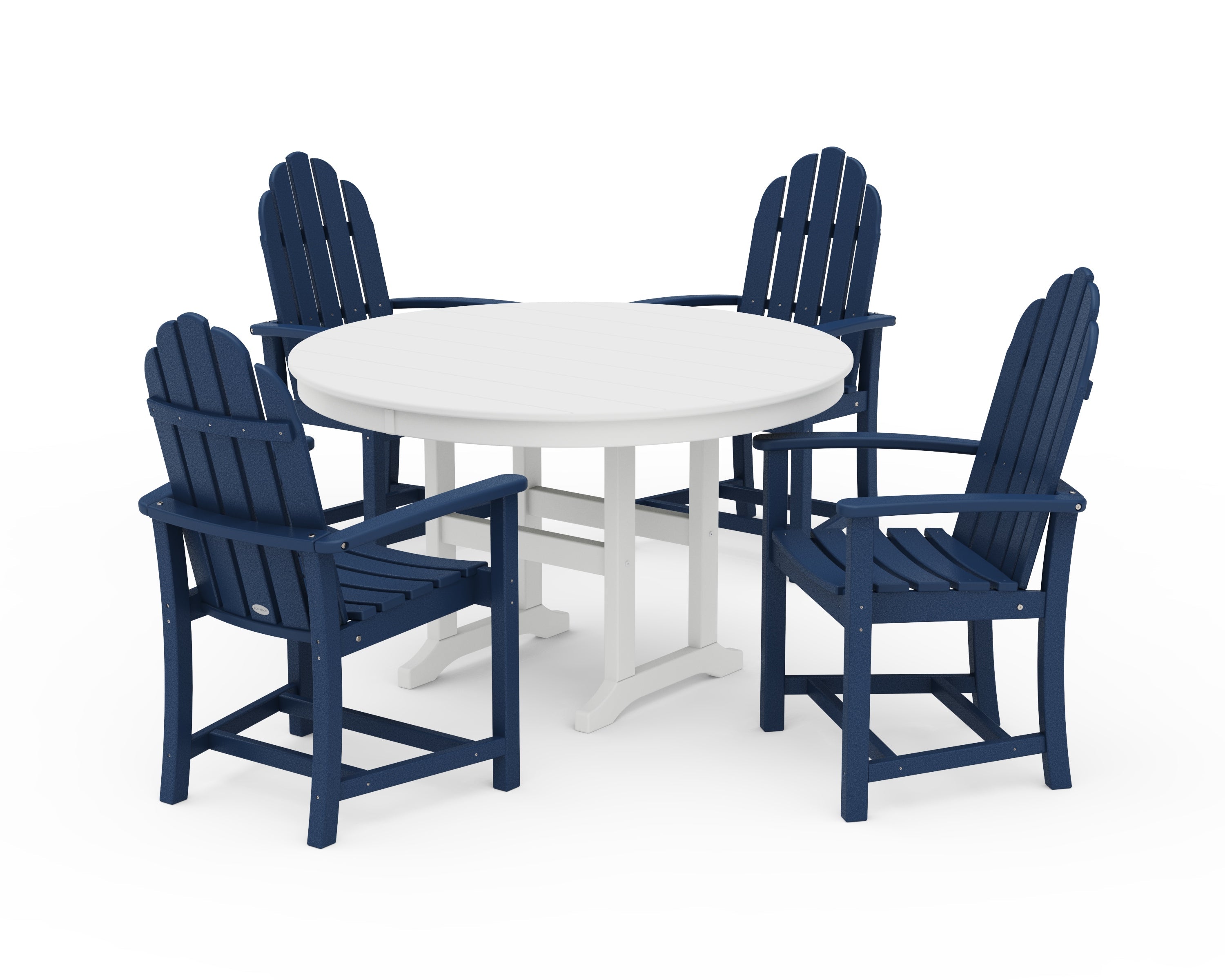 Classic Adirondack 5-Piece Round Farmhouse Dining Set