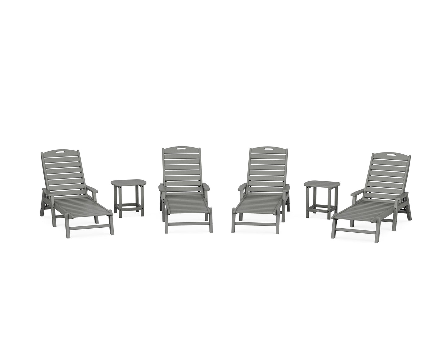 Nautical Chaise 6-Piece Set with Arms