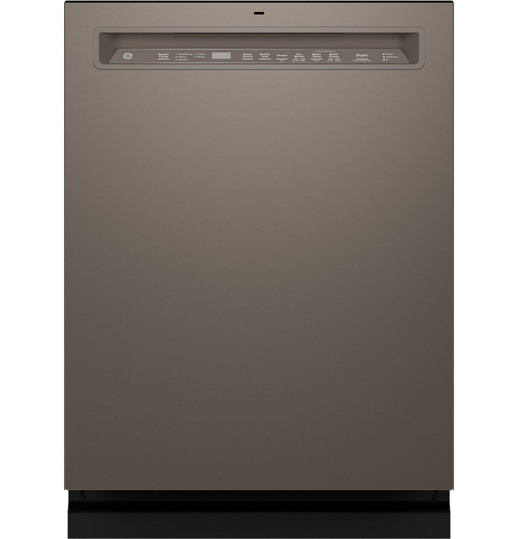 GE® ENERGY STAR® Front Control with Stainless Steel Interior Dishwasher with Sanitize Cycle