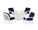 Cottage 5-Piece Deep Seating Set with Fire Pit Table