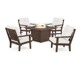 Oxford 5-Piece Deep Seating Set with Fire Pit Table