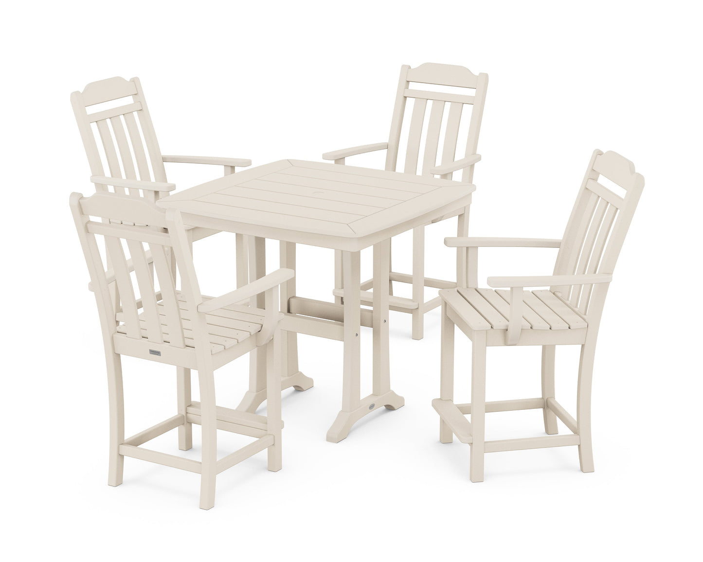 Cottage 5-Piece Counter Set with Trestle Legs