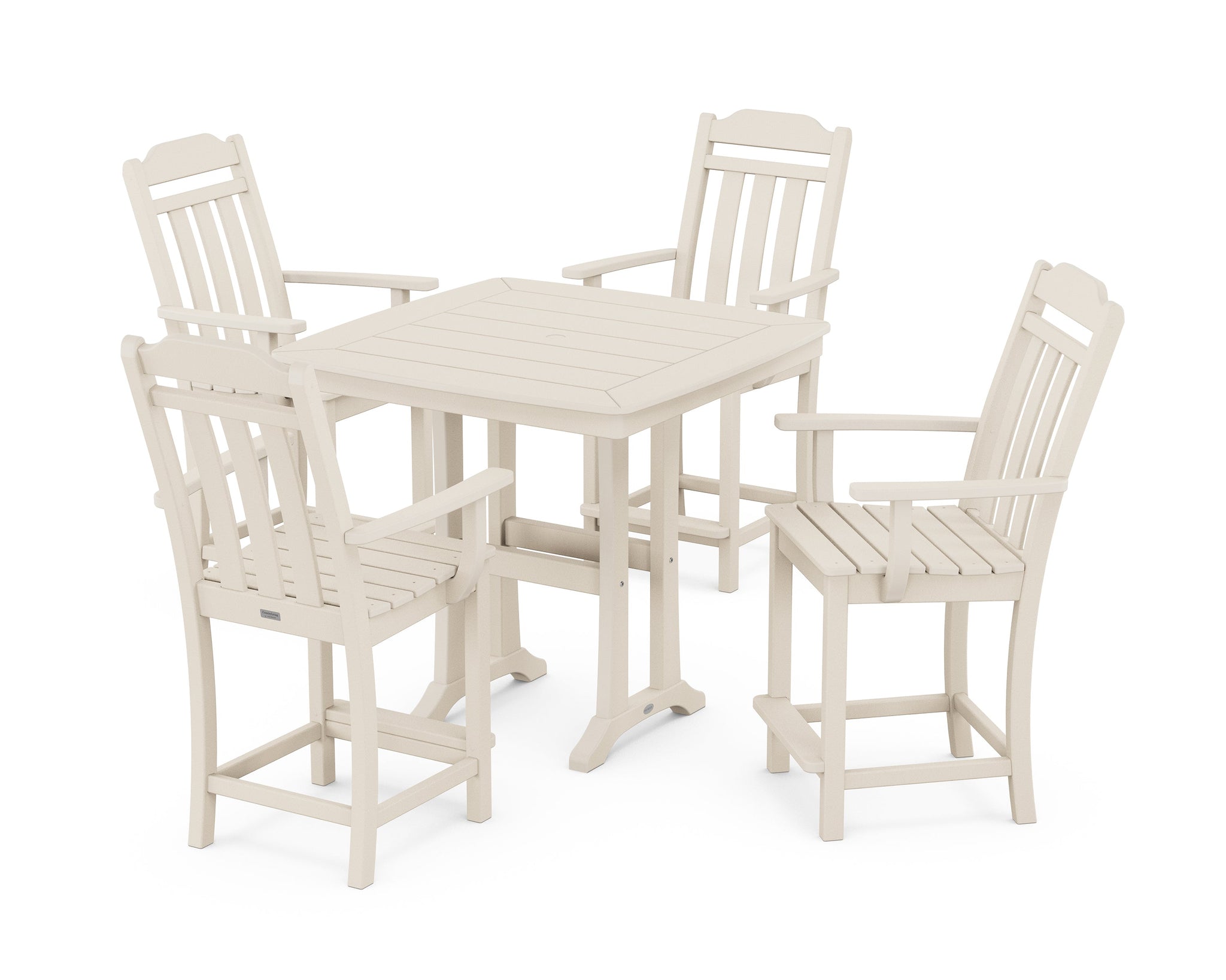 Cottage 5-Piece Counter Set with Trestle Legs