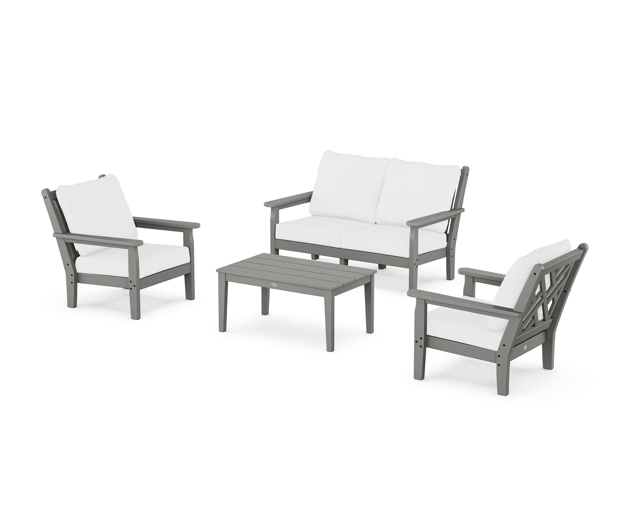Chippendale 4-Piece Deep Seating Set with Loveseat