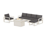 EDGE Sectional Lounge and Fire Pit Set