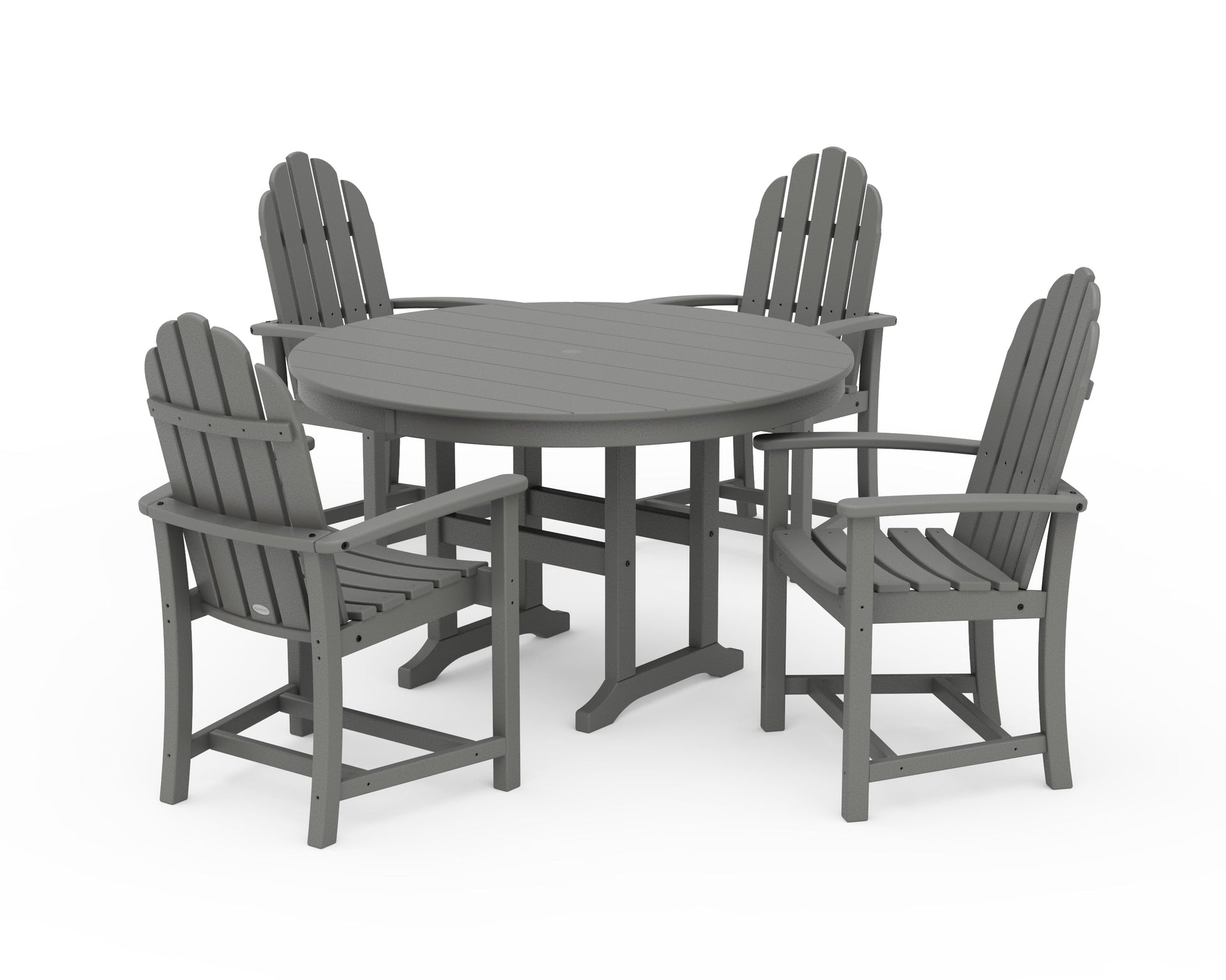 Classic Adirondack 5-Piece Round Farmhouse Dining Set