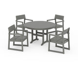 EDGE 5-Piece Round Farmhouse Dining Set