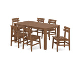 Modern Studio Plaza Chair 7-Piece Parsons Table Dining Set
