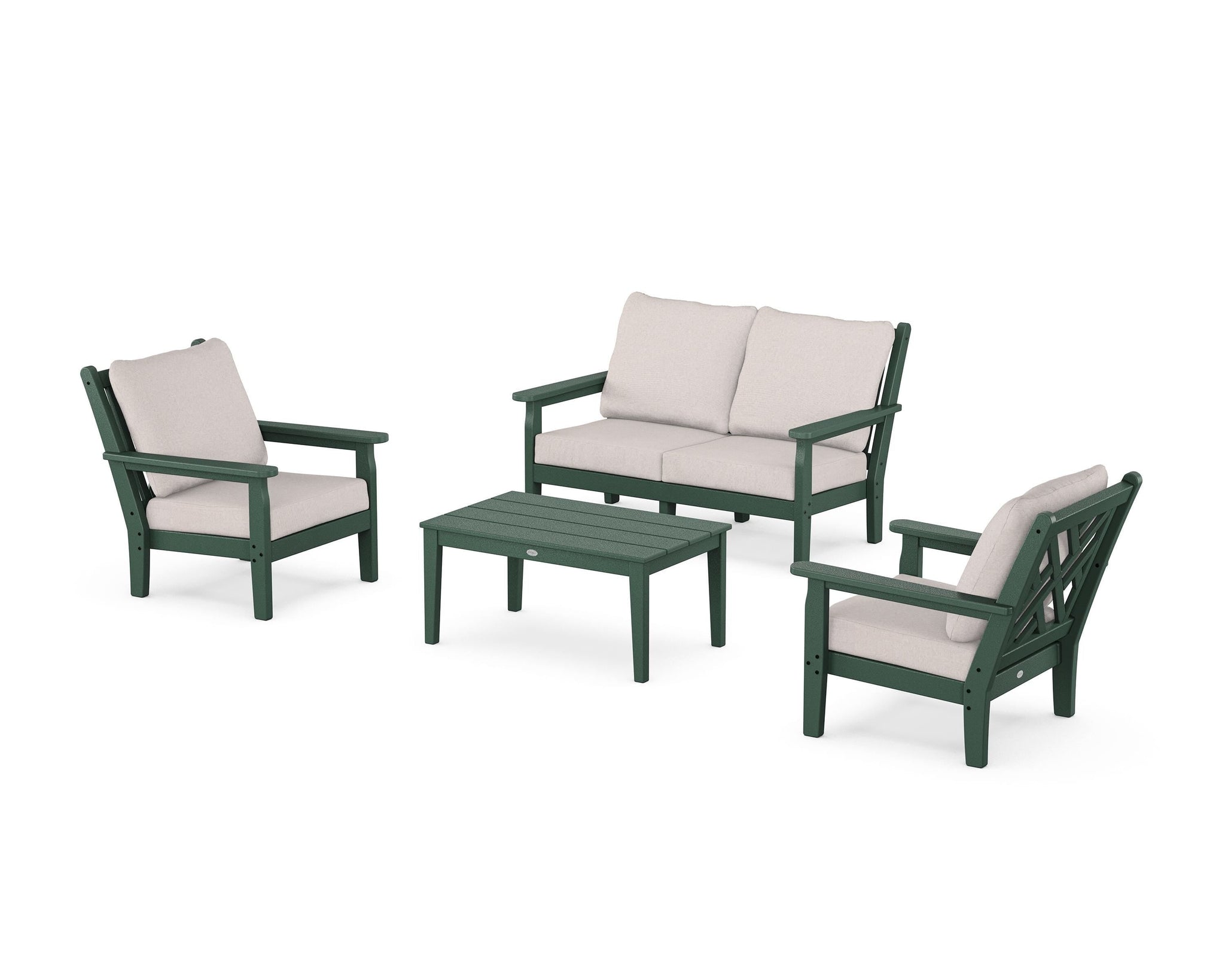 Chippendale 4-Piece Deep Seating Set with Loveseat